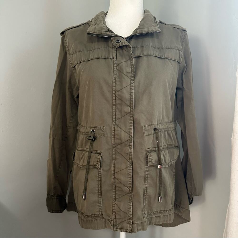 Cotton On Utility Jacket, Military, Utility, Gorpcore, Cargo, Olive Green Size 8